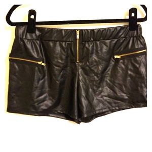 Faux leather shorts- blackheart NWT